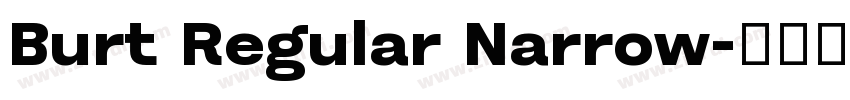 Burt Regular Narrow字体转换